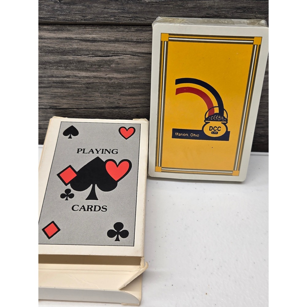 Vintage‎ DCC Marion Ohio Playing Cards Sealed Deck Yellow Pot of Gold Logo